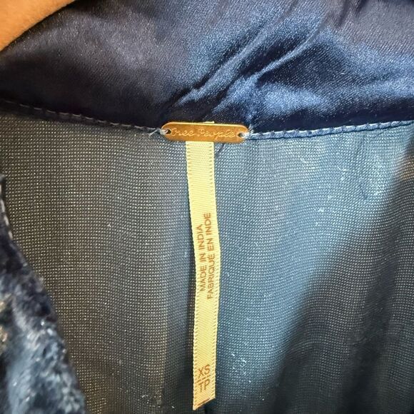 Free People Velvet Sequined Semi-Formal Dress - Picture 2 of 7